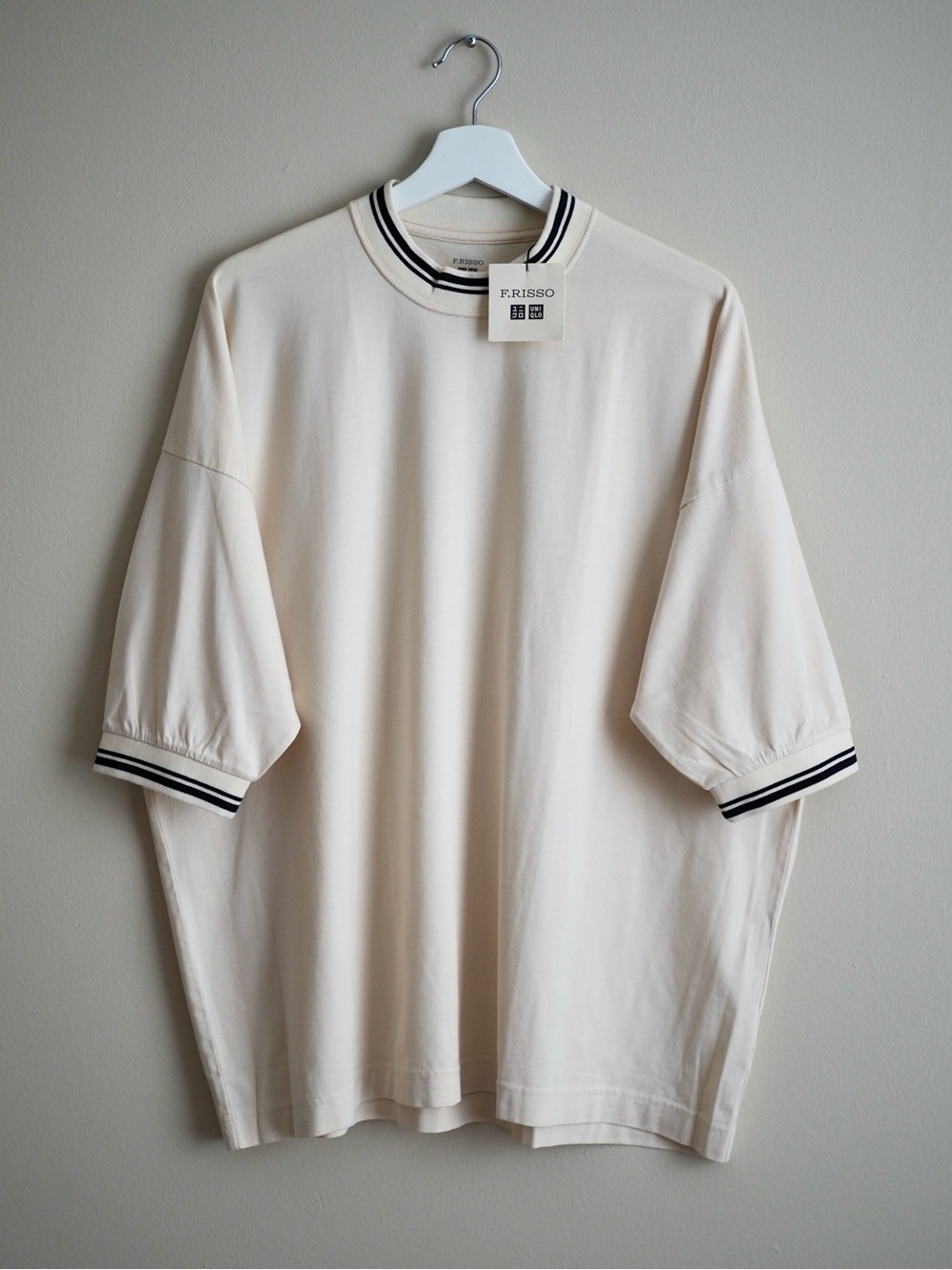 Francesco Risso Oversized Mock Neck Supima Cotton Uniqlo Short Sleeve T Shirt